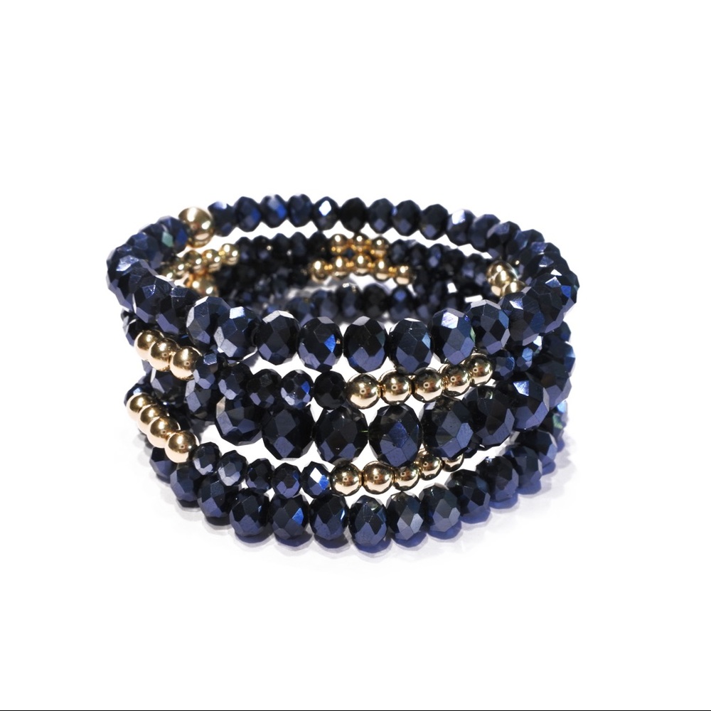 Tracey - Navy & Gold Bracelet Set
